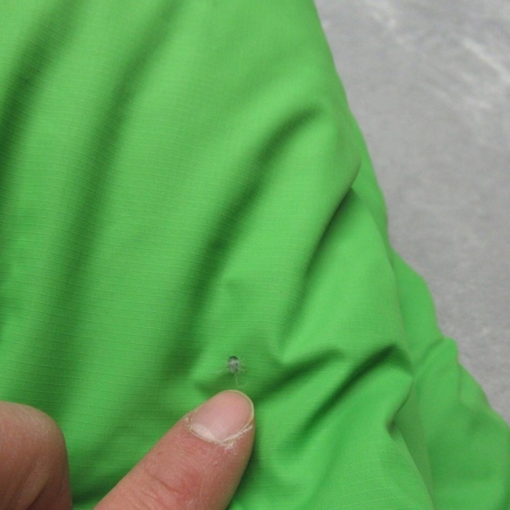 Nike Down Jacket Youth Large 12-14 Green Swoosh Zip Pockets Ripstop Full Zip - Picture 6 of 16